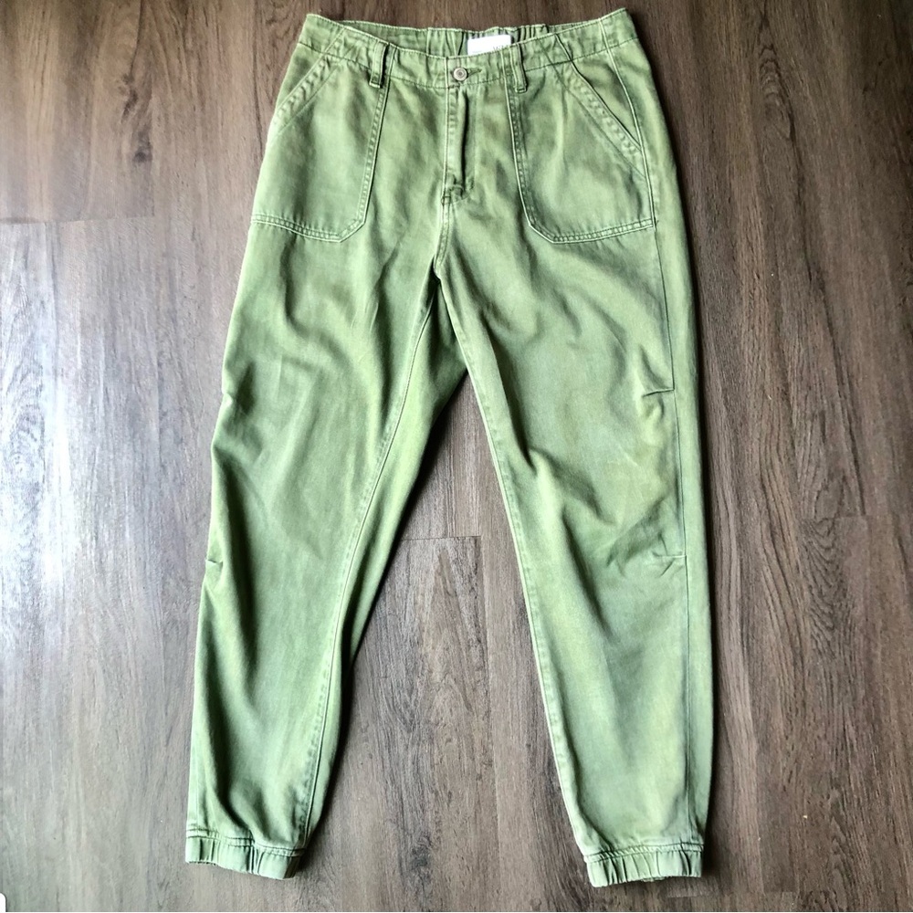 VERVET Jogger Jeans Women’s 29 Olive Green High-Rise Non-Stretch - Picture 2 of 11